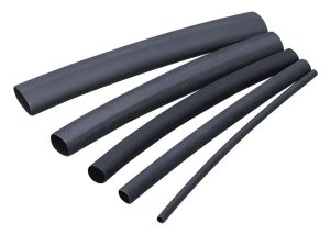 3/8 in. Dia. Heat Shrink Tubing Black 3 pk