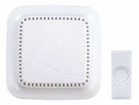 White Plastic Wireless Door Chime Kit