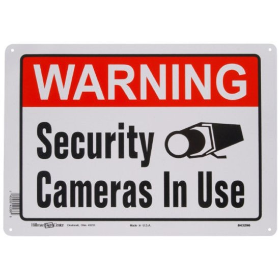 (image for) Security Camera Sign 10 in. x 14 in.