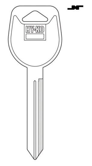 Traditional Key Automotive Key Blank MIT6 Double sided For