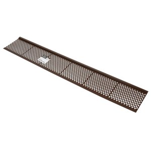 6.5 in. W X 36 in. L Brown Plastic Snap-in Filter Gutter Guard