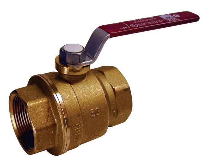 1 in. Brass Threaded Ball Valve