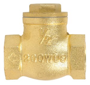 1/2 in. Dia. x 1/2 in. Dia. Brass Swing Check Valve