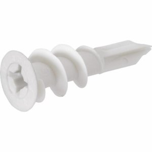 Hillman 1.5 in. L Nylon Ribbed Head Drywall Anchors 100 pk