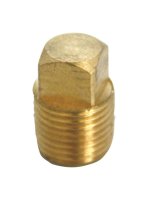 1/4 in. MPT Brass Square Head Plug