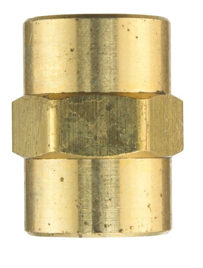 1/8 in. FPT x 1/8 in. Dia. FPT Brass Coupling