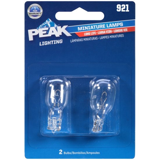 Peak Incandescent Indicator Miniature Automotive Bulb 921