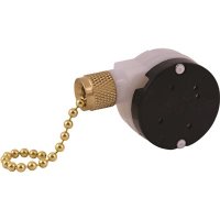 Universal 3 Way Ceiling Fan Speed Switch with Pull Chain