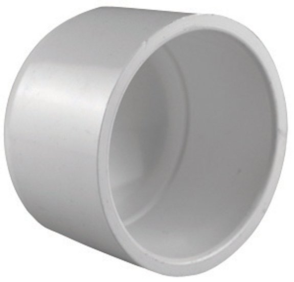 Schedule 40 4 in. Slip x 4 in. Dia. Slip PVC Cap