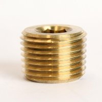 (image for)  1/2 in. MPT Brass Counter Sunk Plug