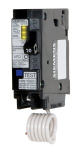 20 amps Arc Fault/Single Pole 1 Circuit Breaker