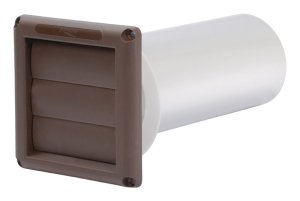 (image for) 6 in. L X 4 in. D Brown Plastic Vent Dryer Hood
