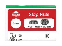 1/4 in. Zinc-Plated Steel SAE Nylon Lock Nut 100 pk