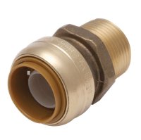 1 in. Push x 1 in. Dia. MPT Brass Connector