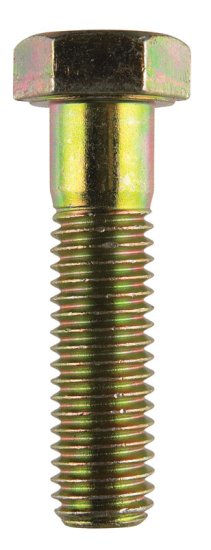 1/2 in. Dia. x 2 in. L Heat Treated Steel Hex Head Cap S