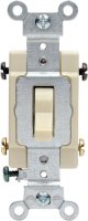 15 amps Four Pole Toggle AC Quiet Switch Ivory 1 pk