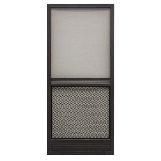 Precision 79-3/4 in. H X 35-1/4 in. W Capri Bronze Steel Screen