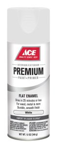 Premium Flat White Enamel Spray Paint 12 oz.