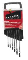 Multiple x 8.8 in. L SAE Wrench Set 6 pc.