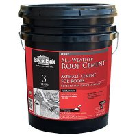 Gloss Black Patching Cement All-Weather Roof Cement 5 gal.