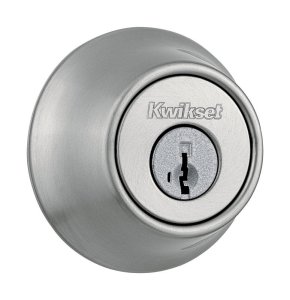 Smartkey Satin Nickel Metal Deadbolt