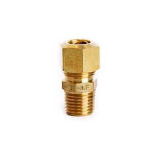 (image for)  3/8 in. Compression X 1/4 in. D Male Brass Connector