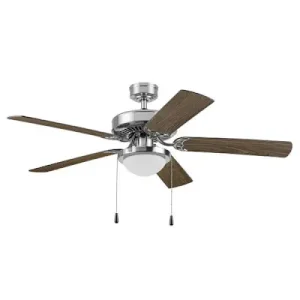 (image for) 52 in. 52" Dual Mount Ceiling Fan, Brushed Nickel