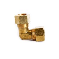 (image for)  5/8 in. Compression X 5/8 in. D Compression Yellow Brass 90 Degree Elbow