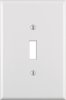 White 1 gang Thermoset Plastic Toggle Wall Plate 1 pk Jumbo