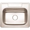 (image for) Stainless Steel Kitchen Sink 25 in. 3-Hole Single Bowl Drop-In K