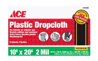 Ace 10 ft. W X 20 ft. L X 2 mil Professional Grade Plastic Drop