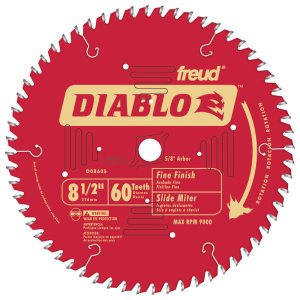 8-1/2 Dia. x 5/8 in. Titanium/Carbide Miter Saw Blade 60