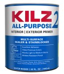 KILZ White Water-Based Primer and Sealer 1 qt.