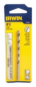 #9 x 3-5/8 in. L High Speed Steel Wire Gauge Bit 1 pc.