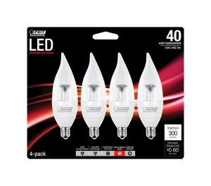 CA10 E12 (Candelabra) LED Bulb Warm White 40 Watt