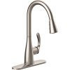 (image for) Single-Handle Pull-Down Sprayer Kitchen Faucet Brushed Nickel