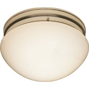 9.125 in. 2-Light Brushed Nickel Ceiling Flushmount