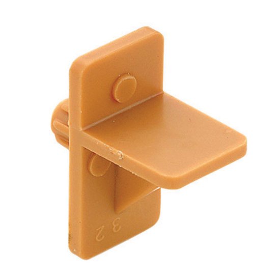 Tan Plastic Regular Duty Shelf Support N/A Ga. 7/16