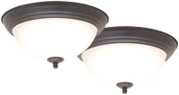 11 in. Oil Rubbed Bronze Dome Light LED 2-Pack