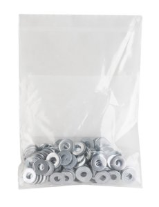 Zinc-Plated Steel .138 in. SAE Flat Washer 100 pk