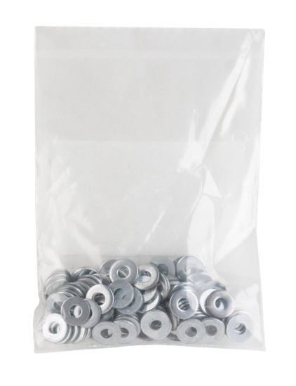 Zinc-Plated Steel .138 in. SAE Flat Washer 100 pk