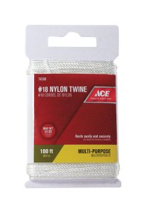 100 ft. L White Twisted Nylon Twine