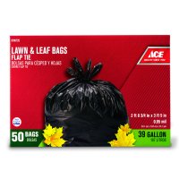39 gal. Lawn and Leaf Bags Flap Tie 50 pk