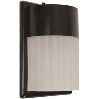 Black Outdoor Integrated LED Wall Mount Sconce