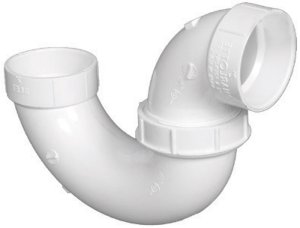 Schedule 40 2 in. Hub x 2 in. Dia. Hub PVC P-Trap