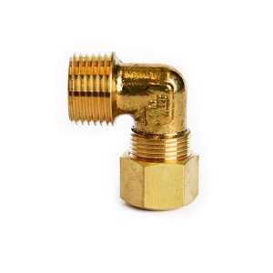 (image for)  3/8 in. Compression X 3/8 in. D MPT Brass 90 Degree Elbow