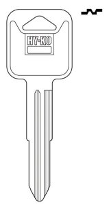 Automotive Key Blank Double sided For General Motors