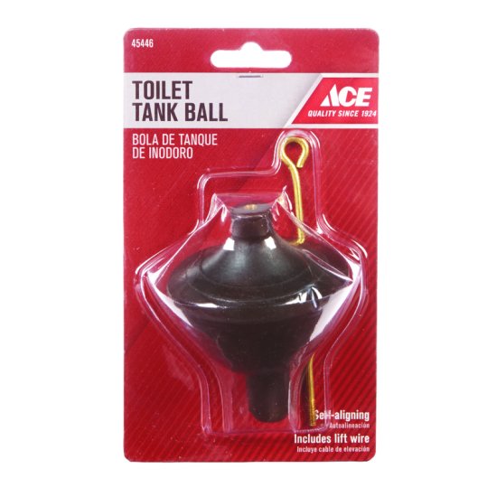 Toilet Tank Ball Black Rubber