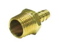 Brass 3/4 in. Dia. x 1/2 in. Dia. Adapter 1 pk Yellow