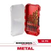 (image for) Steel Impact Rated Drill Bit Set Hex Shank 15 pc